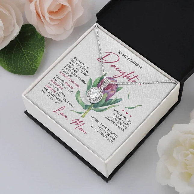 To My Beautiful Daughter - Always Remember - Necklace SO39 - Charming Present