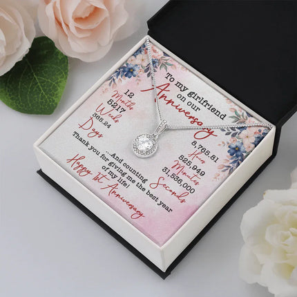 TO MY GIRLFRIEND ON OUR ANIVERSARY NECKLACE SO02v5 - Charming Present