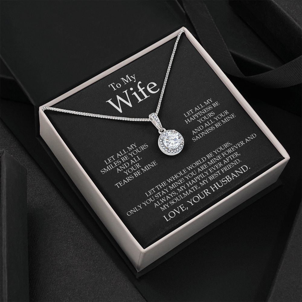 Husband Wife - My Soulmate My Best Friend - Eternal Hope Necklace