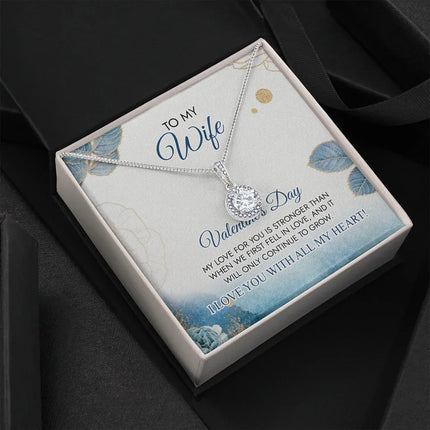 To My Wife - Happy Valentine's Day - Necklace SO23v5.2 - Charming Present