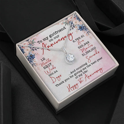 TO MY GIRLFRIEND ON OUR ANIVERSARY NECKLACE SO02v5 - Charming Present