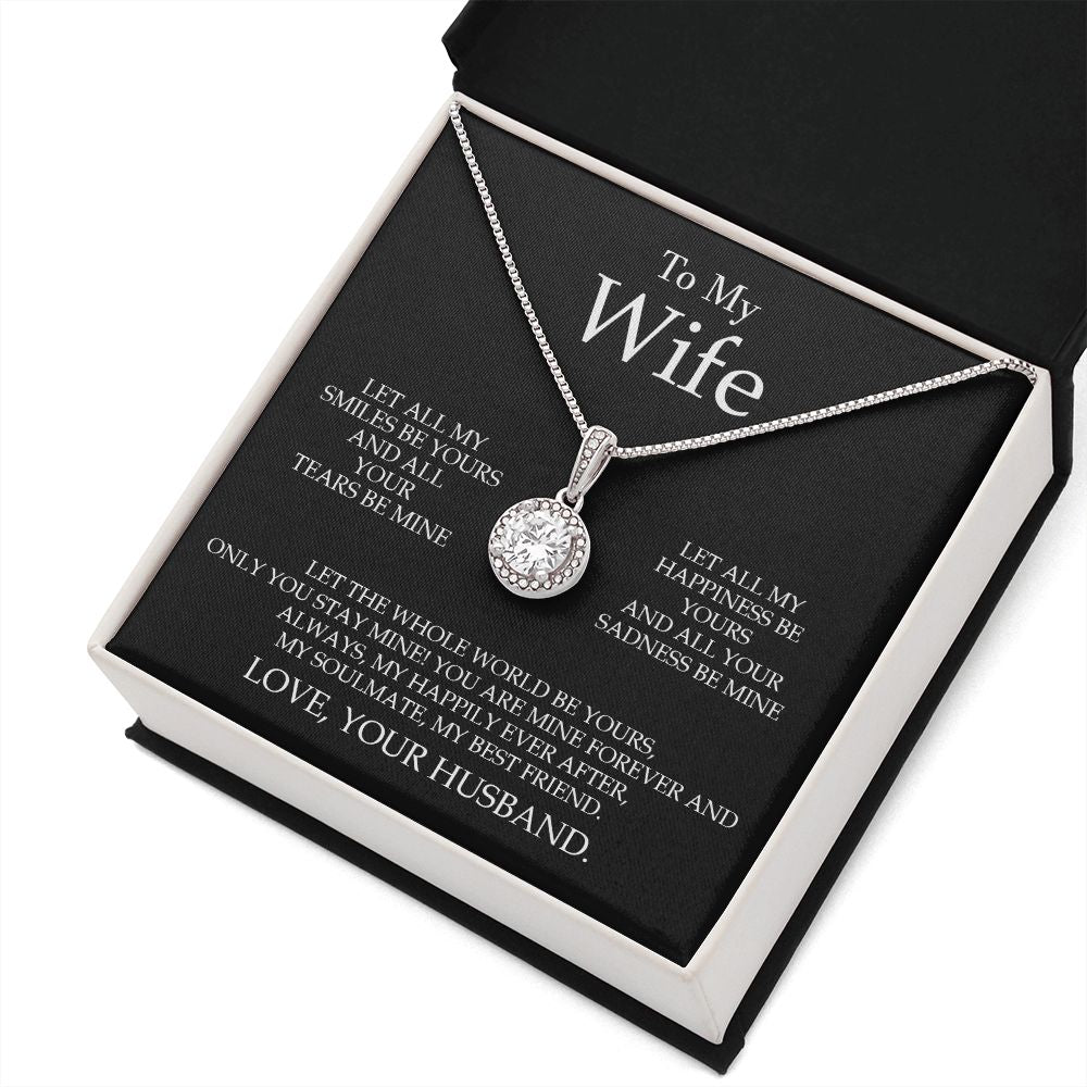 Husband Wife - My Soulmate My Best Friend - Eternal Hope Necklace