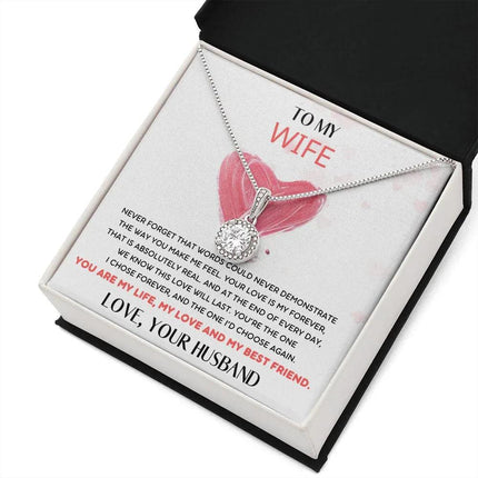 HUSBAND WIFE - THE ONE I'D CHOOSE AGAIN - ETERNAL HOPE NECKLACE - Charming Present