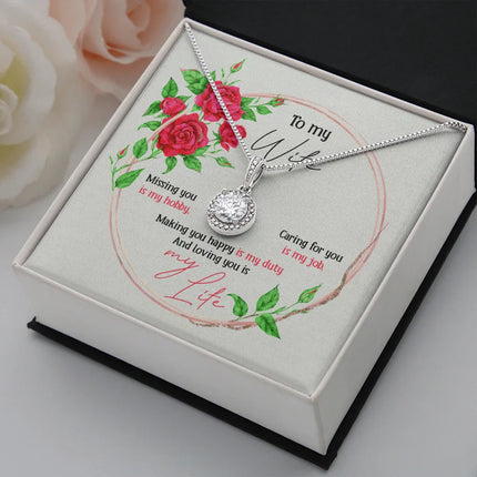 To My Wife - Missing You - Necklace KT19 - Charming Present