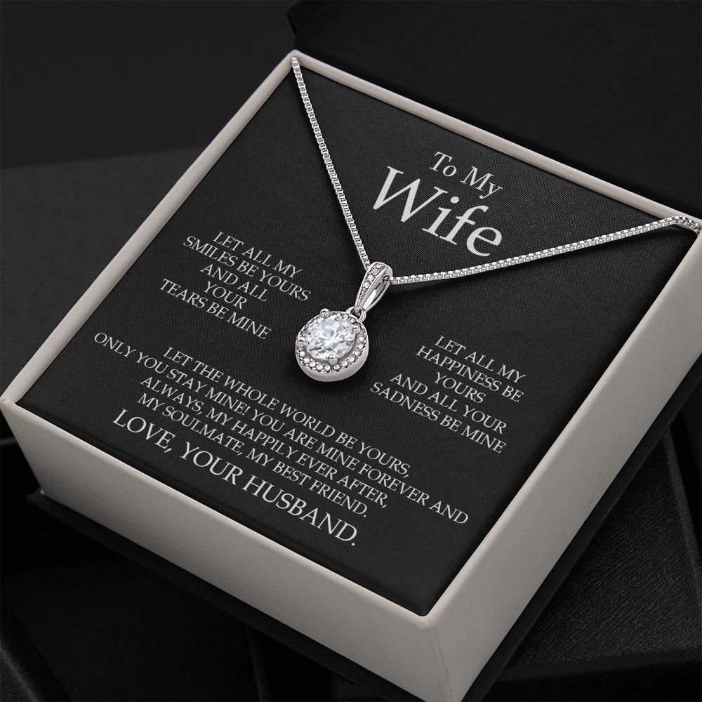Husband Wife - My Soulmate My Best Friend - Eternal Hope Necklace