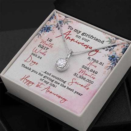 TO MY GIRLFRIEND ON OUR ANIVERSARY NECKLACE SO02v5 - Charming Present