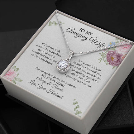 To My Amazing Wife - Love You Longer - Necklace SO20v5 - Charming Present