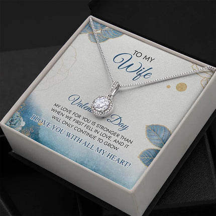 To My Wife - Happy Valentine's Day - Necklace SO23v5.2 - Charming Present