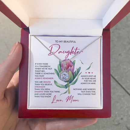 To My Beautiful Daughter - Always Remember - Necklace SO39 - Charming Present