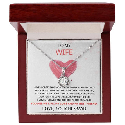 HUSBAND WIFE - THE ONE I'D CHOOSE AGAIN - ETERNAL HOPE NECKLACE - Charming Present