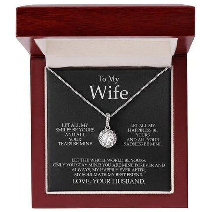 Husband Wife - My Soulmate My Best Friend - Eternal Hope Necklace - Charming Present
