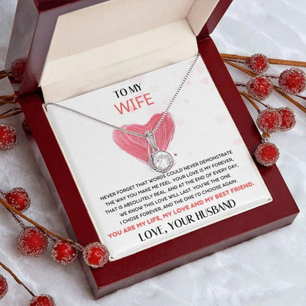 HUSBAND WIFE - THE ONE I'D CHOOSE AGAIN - ETERNAL HOPE NECKLACE - Charming Present
