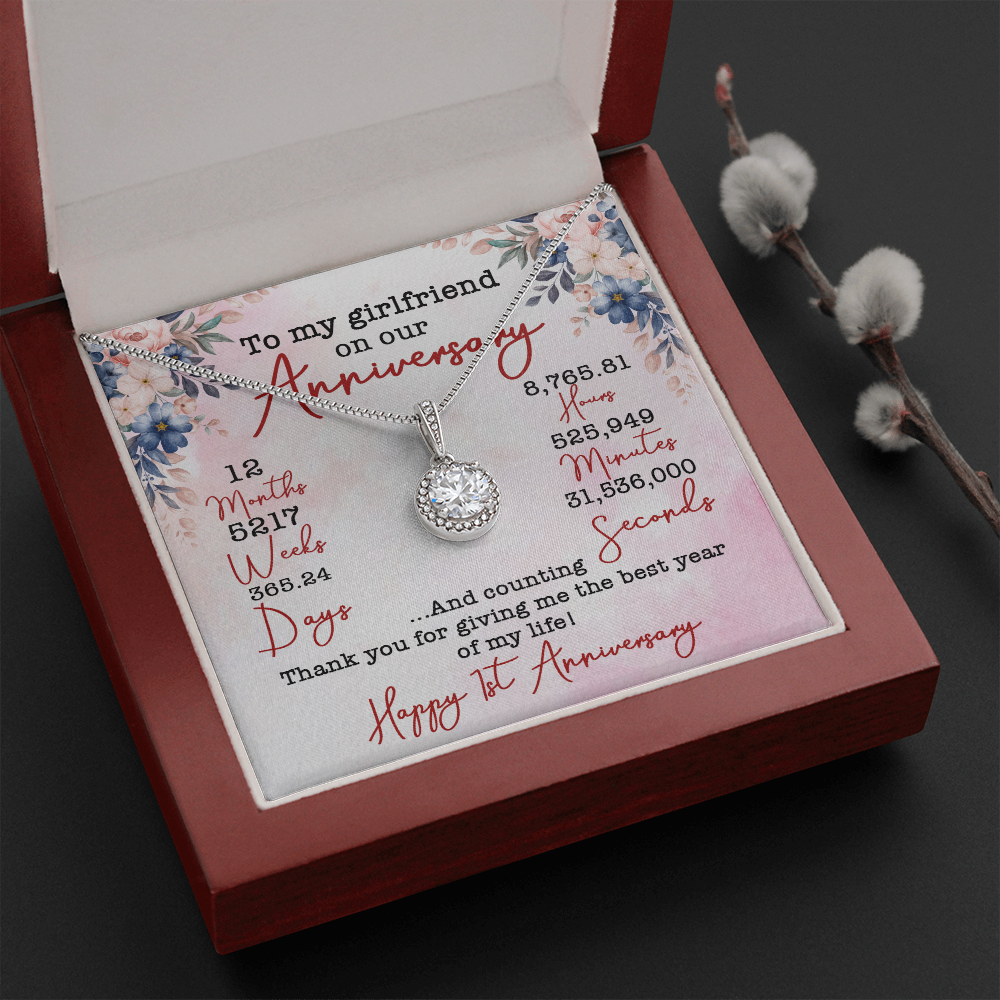 TO MY GIRLFRIEND ON OUR ANIVERSARY NECKLACE SO02v5