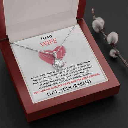 HUSBAND WIFE - THE ONE I'D CHOOSE AGAIN - ETERNAL HOPE NECKLACE - Charming Present