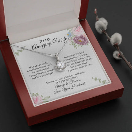 To My Amazing Wife - Love You Longer - Necklace SO20v5 - Charming Present