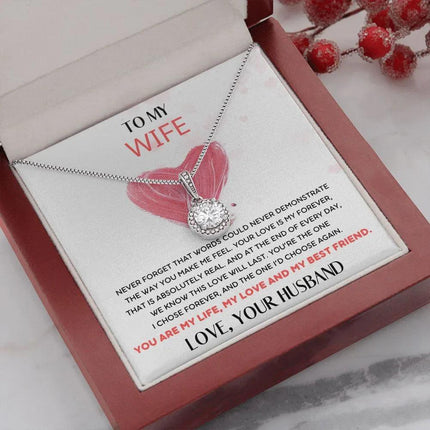 HUSBAND WIFE - THE ONE I'D CHOOSE AGAIN - ETERNAL HOPE NECKLACE - Charming Present