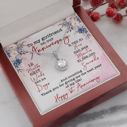 TO MY GIRLFRIEND ON OUR ANIVERSARY NECKLACE SO02v5 - Charming Present