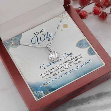 To My Wife - Happy Valentine's Day - Necklace SO23v5.2 - Charming Present