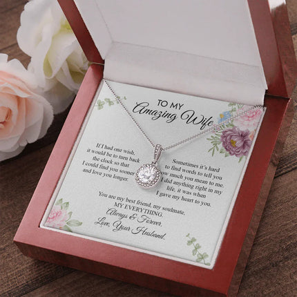 To My Amazing Wife - Love You Longer - Necklace SO20v5 - Charming Present