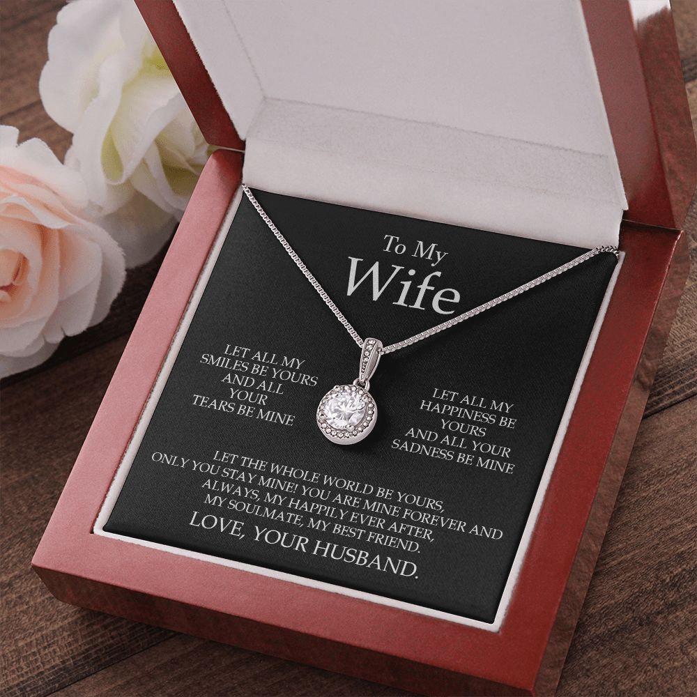Husband Wife - My Soulmate My Best Friend - Eternal Hope Necklace