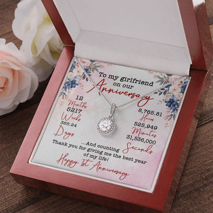 TO MY GIRLFRIEND ON OUR ANIVERSARY NECKLACE SO02v5 - Charming Present