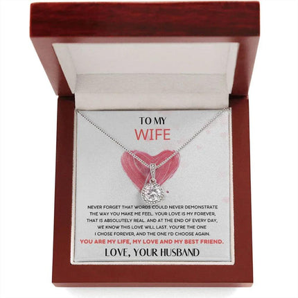 HUSBAND WIFE - THE ONE I'D CHOOSE AGAIN - ETERNAL HOPE NECKLACE - Charming Present