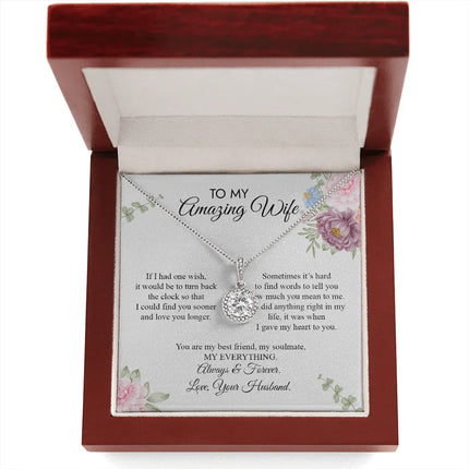 To My Amazing Wife - Love You Longer - Necklace SO20v5 - Charming Present