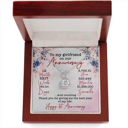 TO MY GIRLFRIEND ON OUR ANIVERSARY NECKLACE SO02v5 - Charming Present