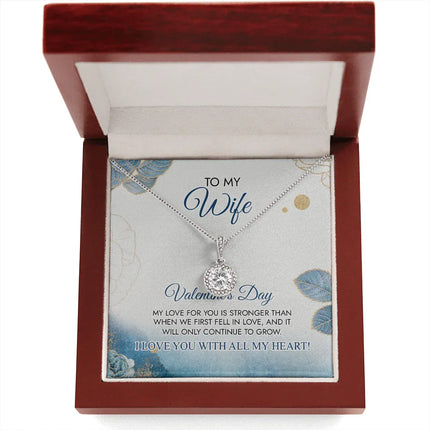 To My Wife - Happy Valentine's Day - Necklace SO23v5.2 - Charming Present