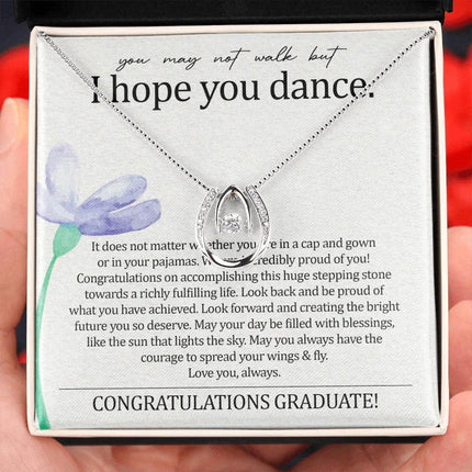 To My Daughter - I Hope You Dance - Lucky Necklace SO140T - Charming Present