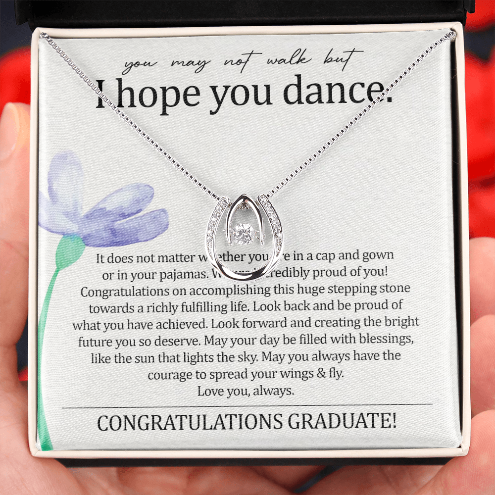 To My Daughter - I Hope You Dance - Lucky Necklace SO140T