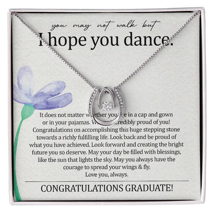 To My Daughter - I Hope You Dance - Lucky Necklace SO140T - Charming Present