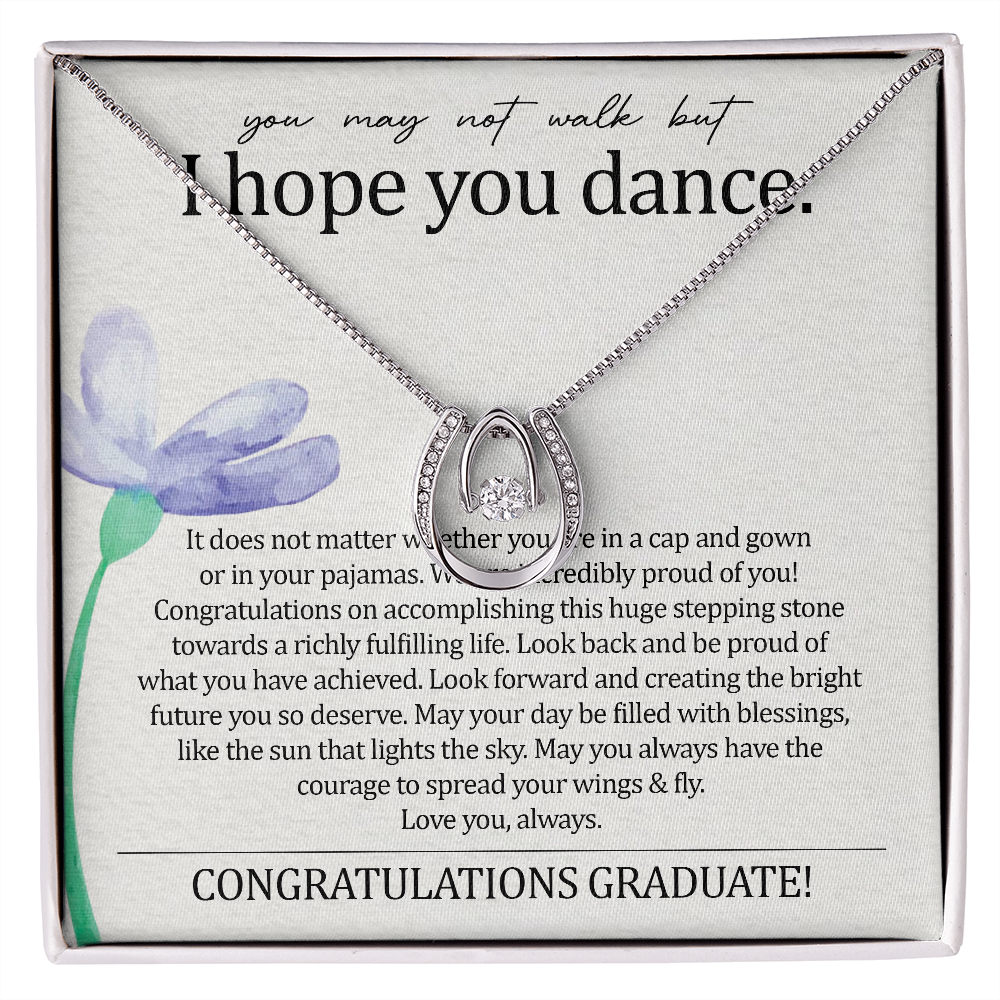 To My Daughter - I Hope You Dance - Lucky Necklace SO140T