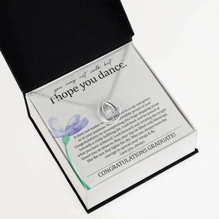 To My Daughter - I Hope You Dance - Lucky Necklace SO140T - Charming Present