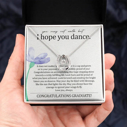 To My Daughter - I Hope You Dance - Lucky Necklace SO140T - Charming Present