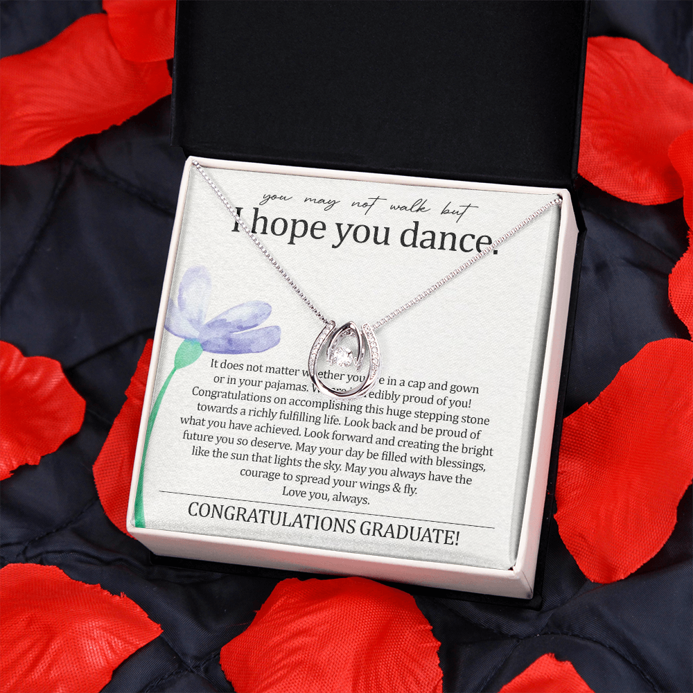 To My Daughter - I Hope You Dance - Lucky Necklace SO140T