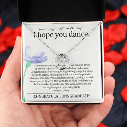 To My Daughter - I Hope You Dance - Lucky Necklace SO140T - Charming Present