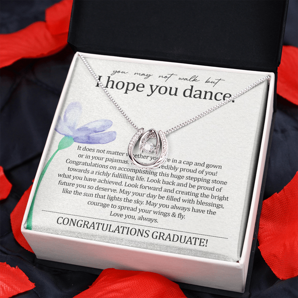 To My Daughter - I Hope You Dance - Lucky Necklace SO140T