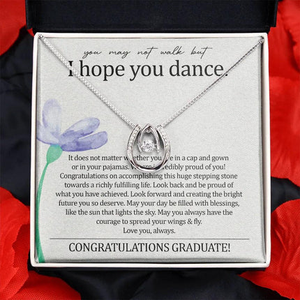 To My Daughter - I Hope You Dance - Lucky Necklace SO140T - Charming Present