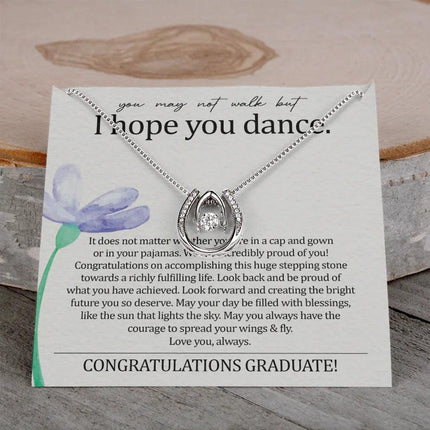 To My Daughter - I Hope You Dance - Lucky Necklace SO140T - Charming Present