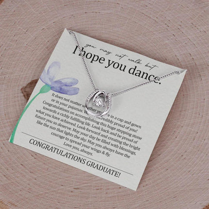 To My Daughter - I Hope You Dance - Lucky Necklace SO140T - Charming Present