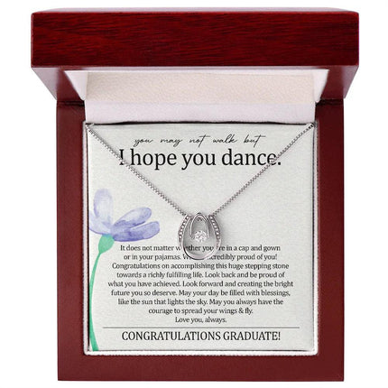 To My Daughter - I Hope You Dance - Lucky Necklace SO140T - Charming Present