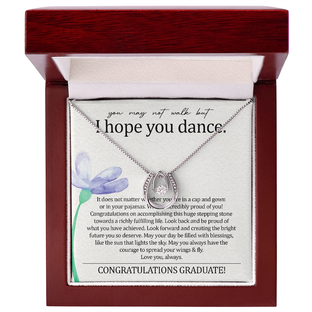 To My Daughter - I Hope You Dance - Lucky Necklace SO140T