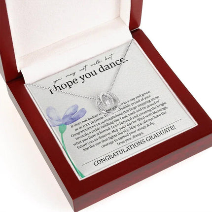 To My Daughter - I Hope You Dance - Lucky Necklace SO140T - Charming Present