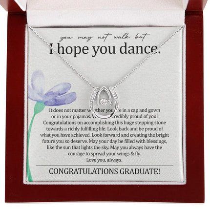 To My Daughter - I Hope You Dance - Lucky Necklace SO140T - Charming Present