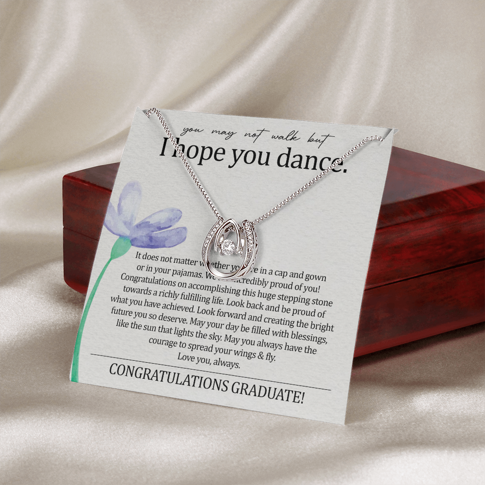 To My Daughter - I Hope You Dance - Lucky Necklace SO140T