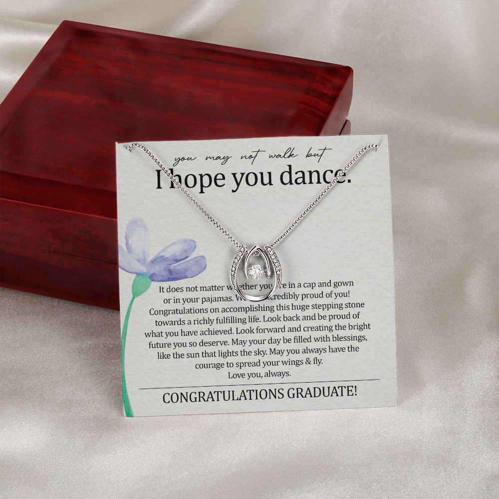 To My Daughter - I Hope You Dance - Lucky Necklace SO140T