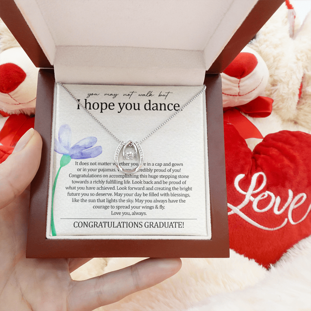 To My Daughter - I Hope You Dance - Lucky Necklace SO140T