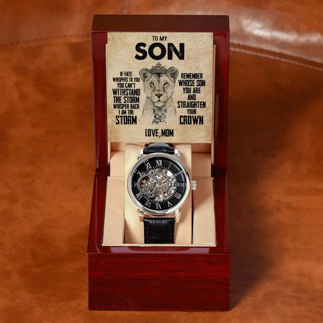 Son - Mom - Remember Whose Son You Are - Openwork Watch - Charming Present