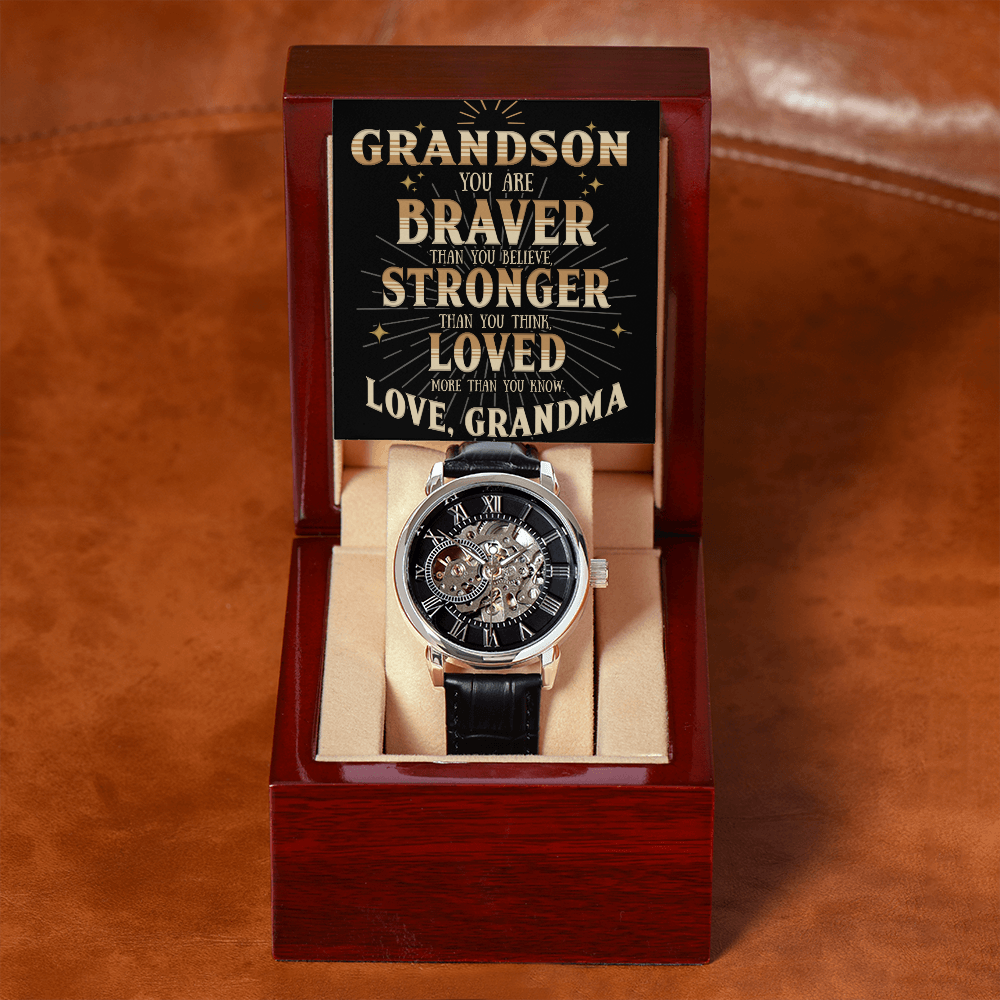 To My Grandson - Braver Stronger And Loved More - Watch WH01T